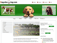 Tablet Screenshot of dog-showing.com